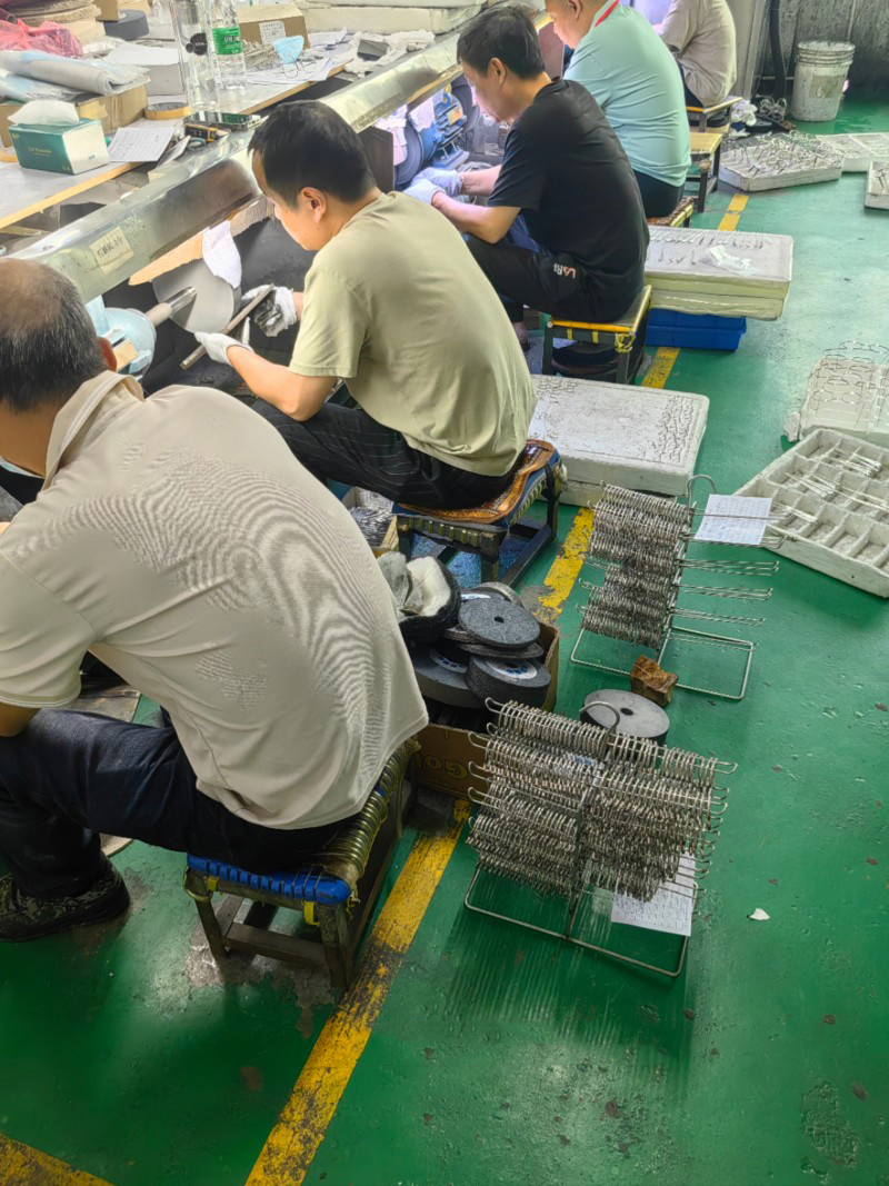 Metal and titanium polishing area