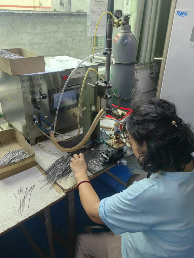 Titanium metal welding zone